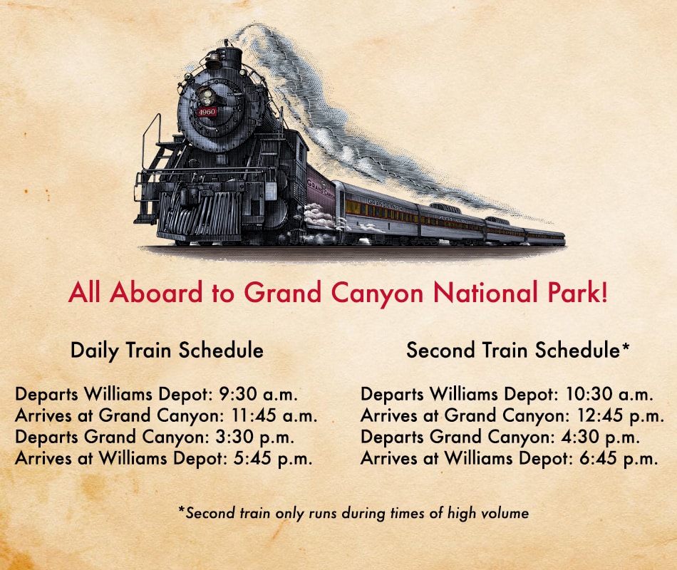 Grand Canyon Railway schedule