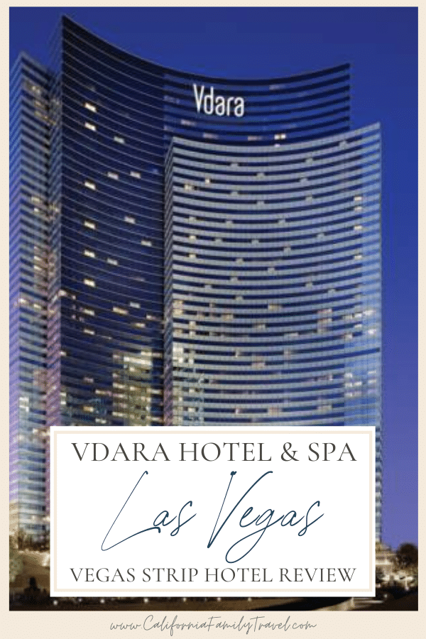The Vdara Resort & Spa is a family-friendly hotel in Las Vegas with luxurious amenities and a killer location on the Vegas Strip. Read this post for a full review. #lasvegas