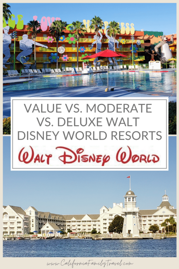 Walt Disney World hotels offer amenities and conveniences you just can’t find anywhere else! But how do you know if Disney moderate resorts, value or deluxe are best for your family? Here’s a guide to help you decide. This post has been updated to include latest 2020 hotel reopening dates. #waltdisneyworld #disney
