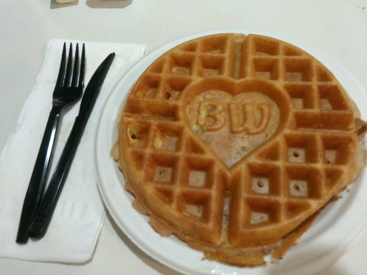 Make-your-own-waffles are just one of the yummy foods offered at the Best Western Hibiscus Motel's complimentary daily breakfast buffet.