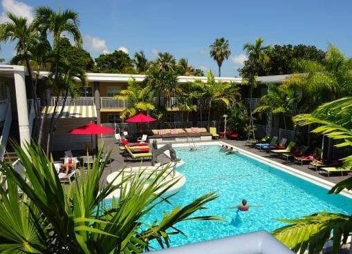 The pool at the Best Western Hibiscus Motel in Key West.