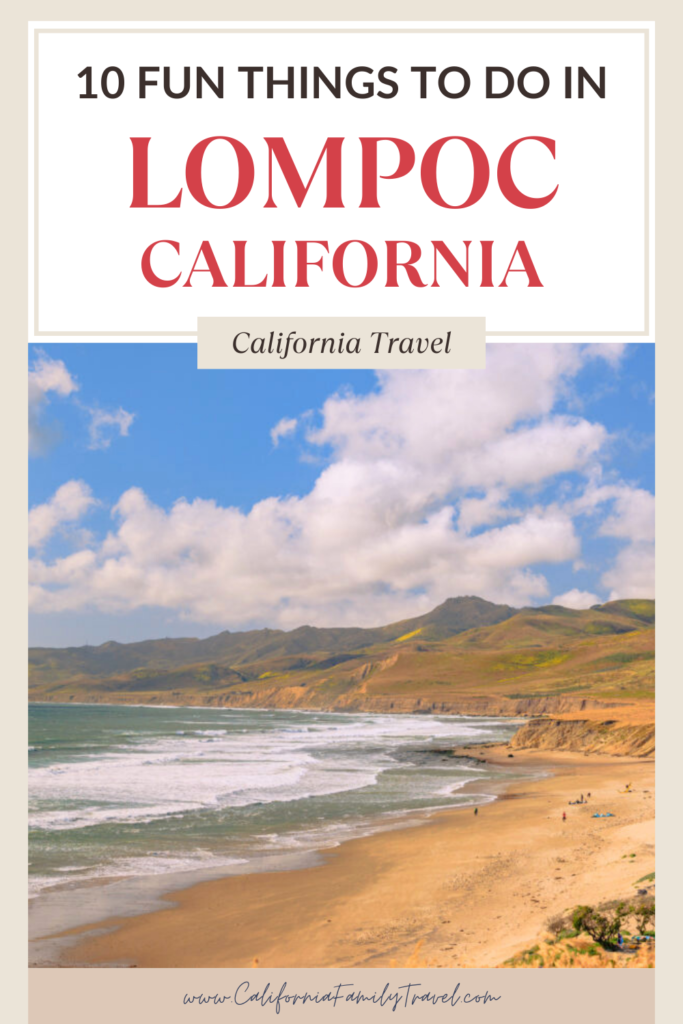 If you are going on a California road trip, Lompoc is a destination the whole family can enjoy. Whether it’s hiking, going to the beach, sipping wine or exploring history, Lompoc has something for everyone. From biking to beaches, here are ten fun things to do in Lompoc with kids. 