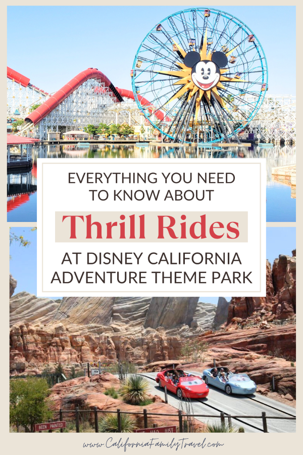 Planning a visit to the Disneyland Resort? If roller coasters and thrill rides are your thing, Disney California Adventure is the park for you! Here is a guide to all the thrill rides at Disney California Adventure Park in Anaheim, California.