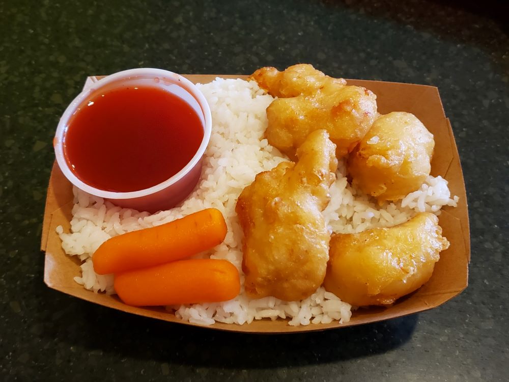 Kids meal at Lotus Blossom Cafe EPCOT 