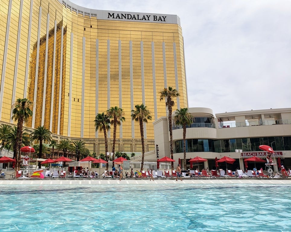 Mandalay Bay Delano pool beach lazy River cabana tour! 