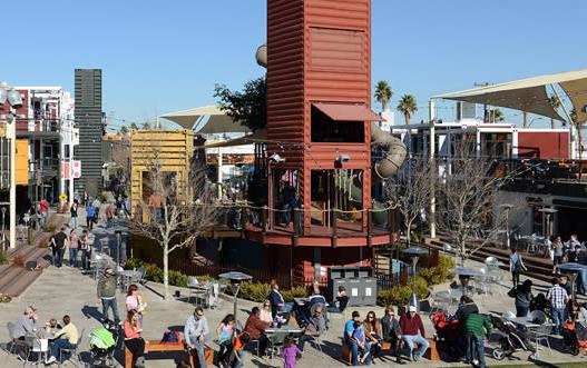 Downtown Container Park is one of the free things to do in Las Vegas with kids.