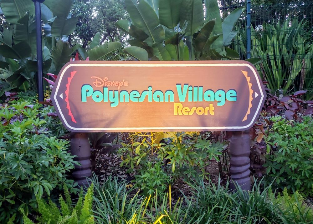 Disney's Polynesian Village Resort Sign