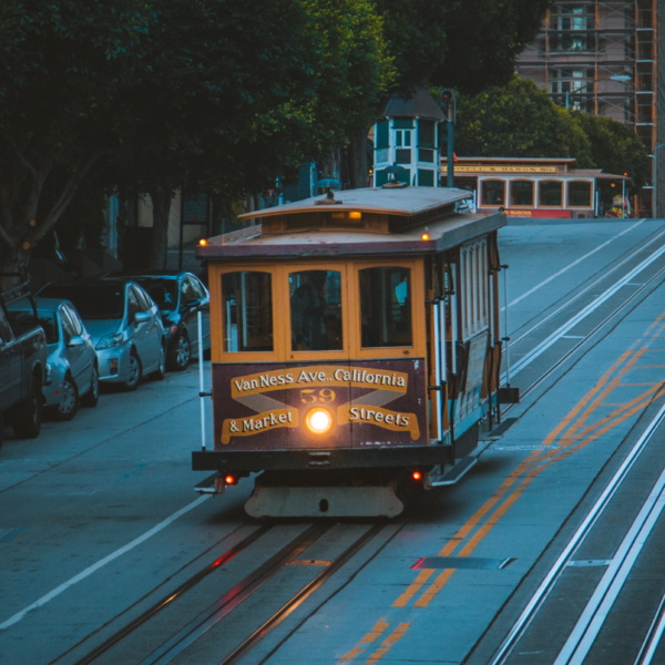 San Francisco Cable Car Night