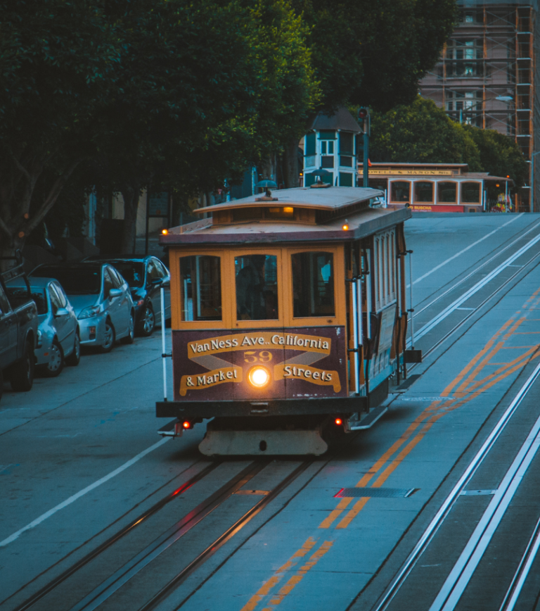 San Francisco Cable Car Night