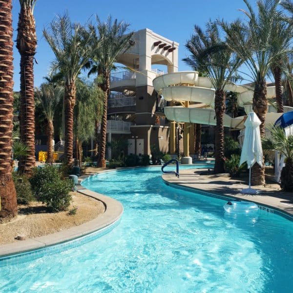 Hyatt Regency Palm Springs hotel with lazy river