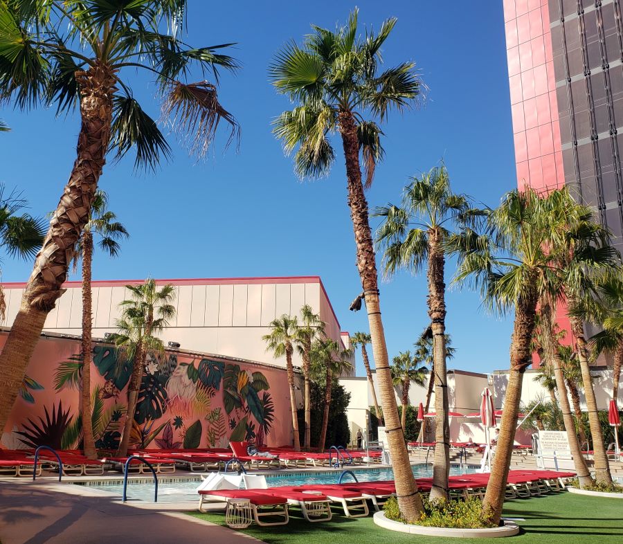 Las Vegas Resorts World Pool Winter