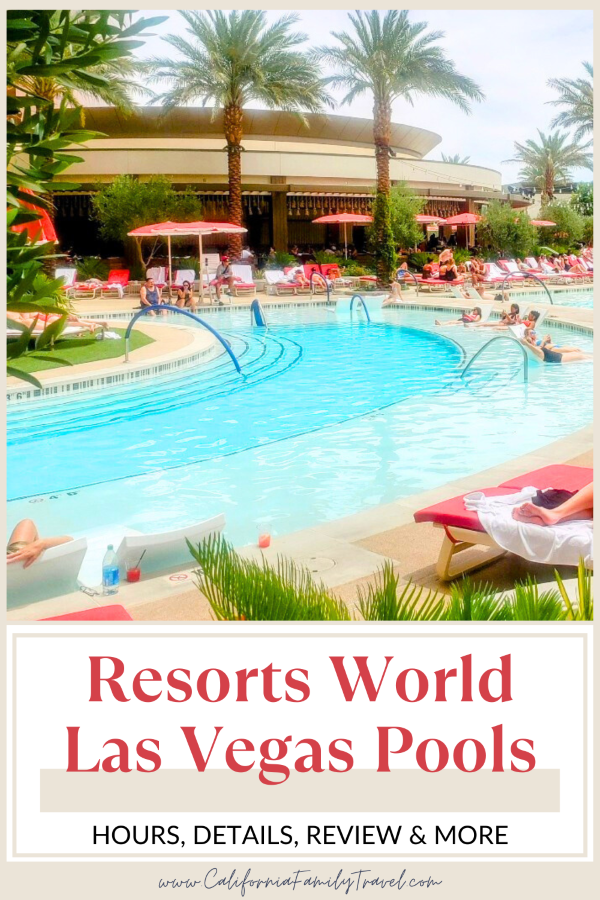 With five pool “experiences” spanning across 5.5 acres, the pool deck at Resorts World is not only the largest in town, but also one of the nicest! Resorts World Las Vegas pools offer everything from a Family Pool to an adults-only Infinity Pool overlooking the Strip. Here is everything you need to know about the one-of-a-kind Resorts World Las Vegas pool complex.