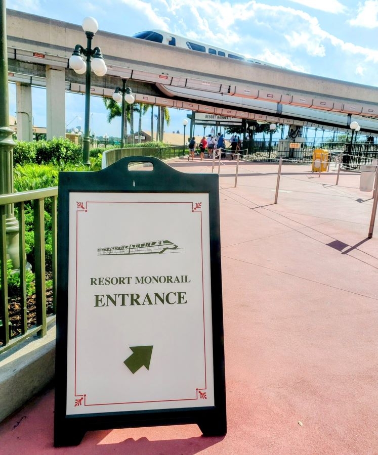 Disney Monorail Hotels Sign