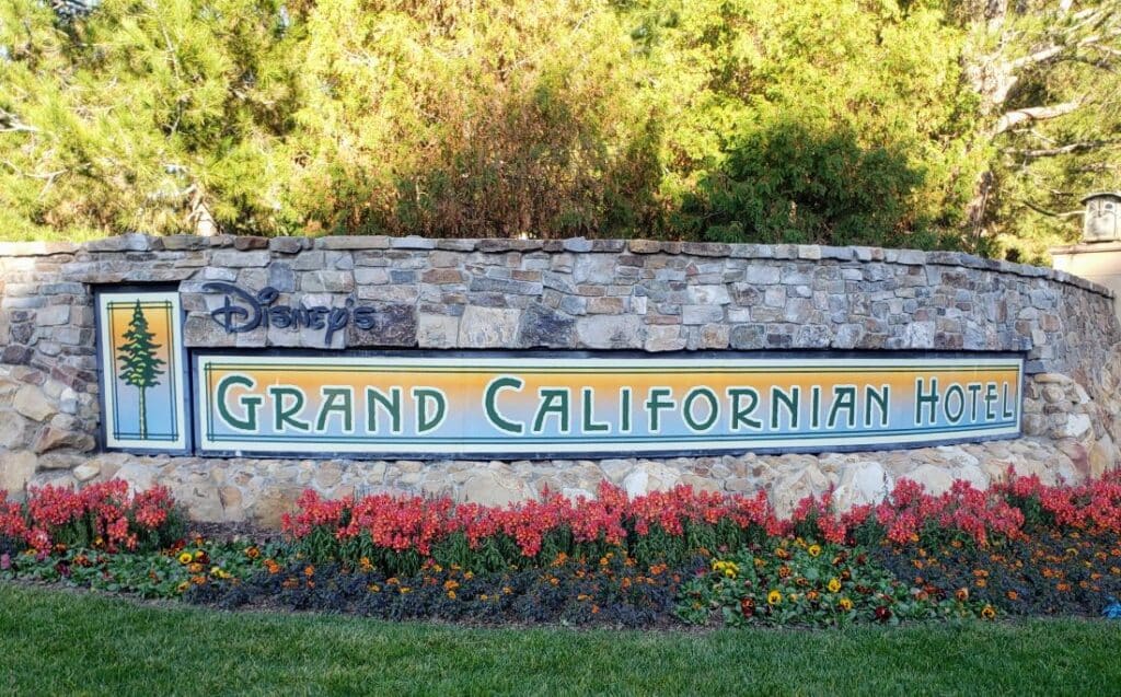 Disney's Grand Californian Sign