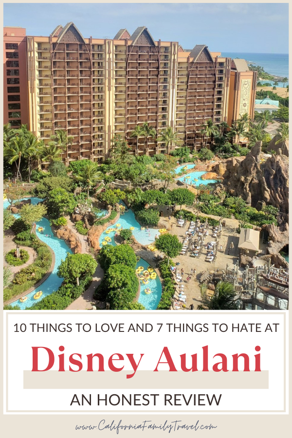 Looking for Disney Aulani Resort reviews? Here are ten things to love (and seven things not so much) about Aulani Resort on the island of Oahu to help you plan your Disney Hawaii vacation.