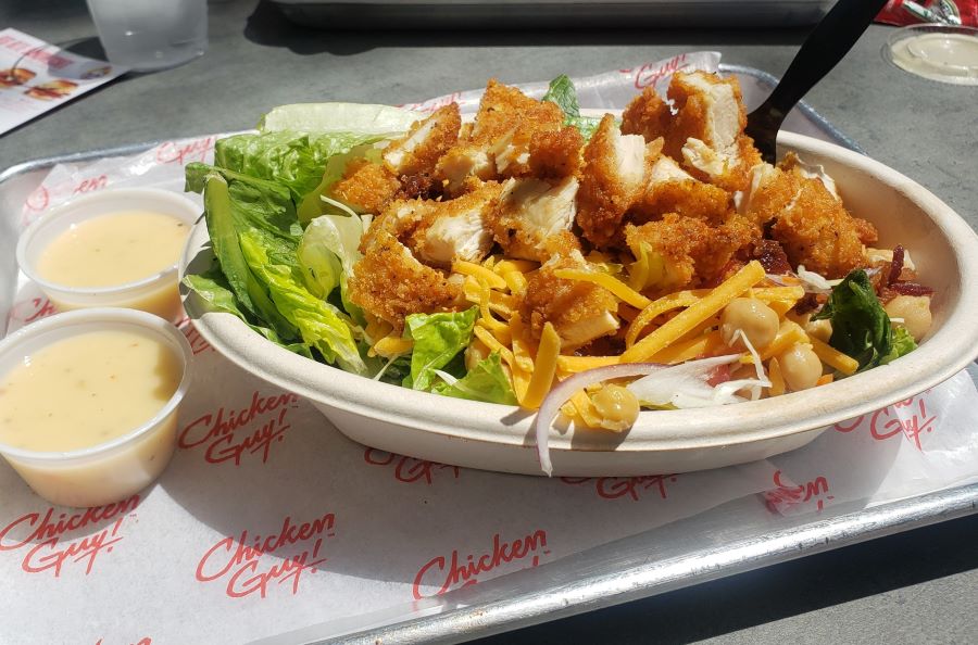 Salad at Disney Springs Quick Service Chicken Guy Restaurant