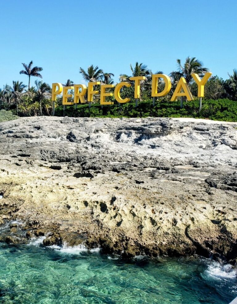 Perfect Day at CocoCay Bahamas Arrival Sign