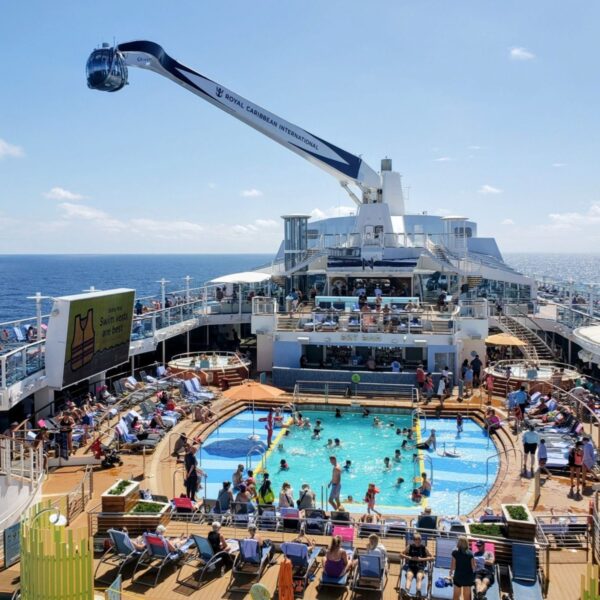 Royal Caribbean Quantum of the Seas North Star and outdoor pool