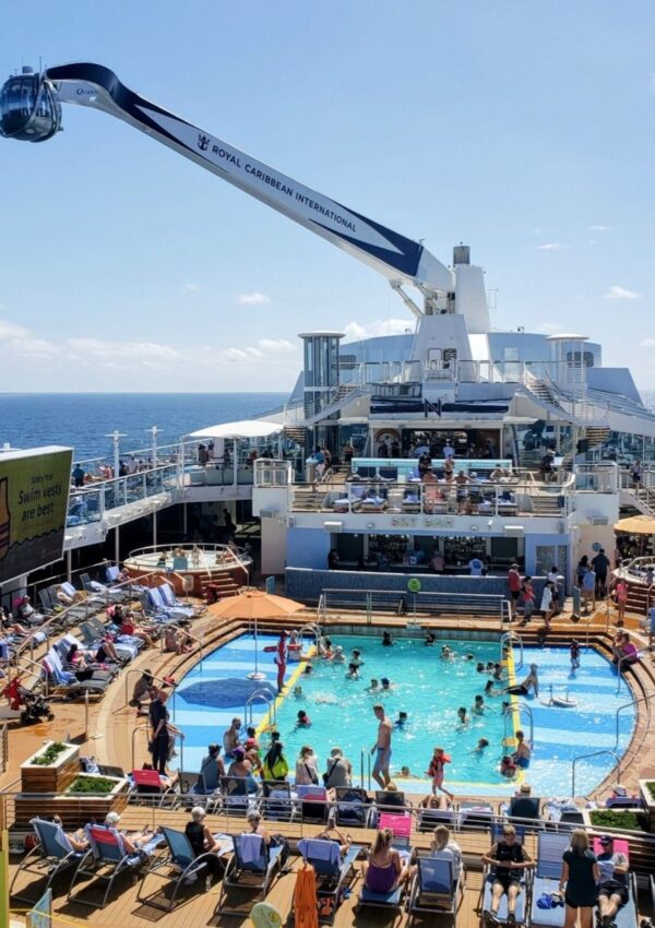 Royal Caribbean Quantum of the Seas North Star and outdoor pool