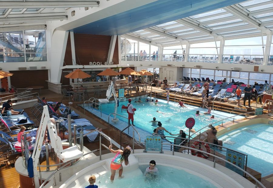 Indoor pool on Quantum of the Seas