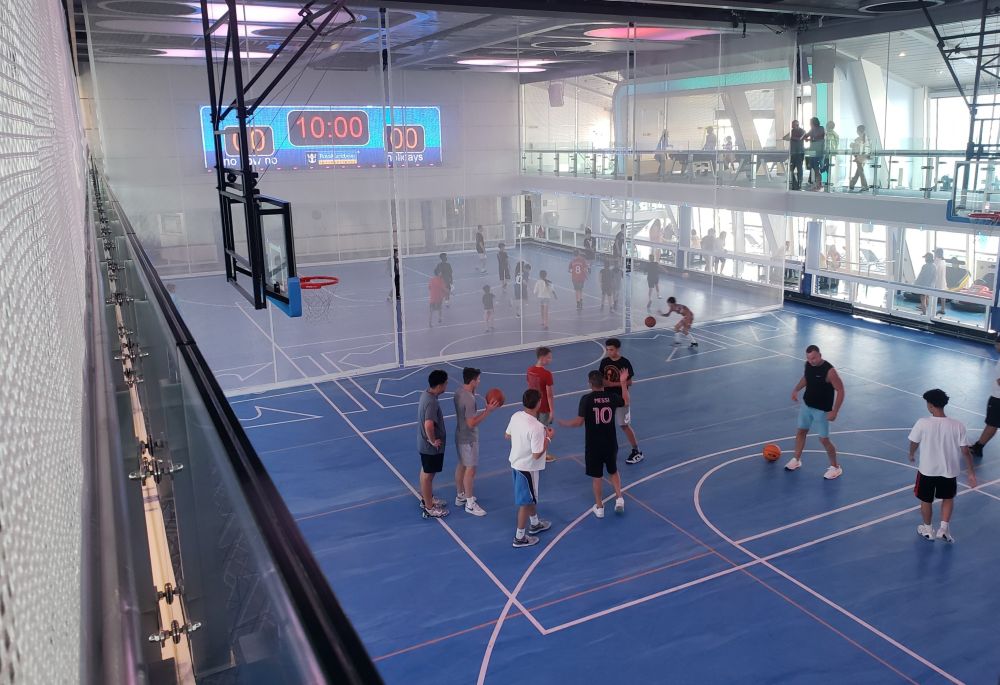 Basketball game at SeaPlex on Quantum of the Seas