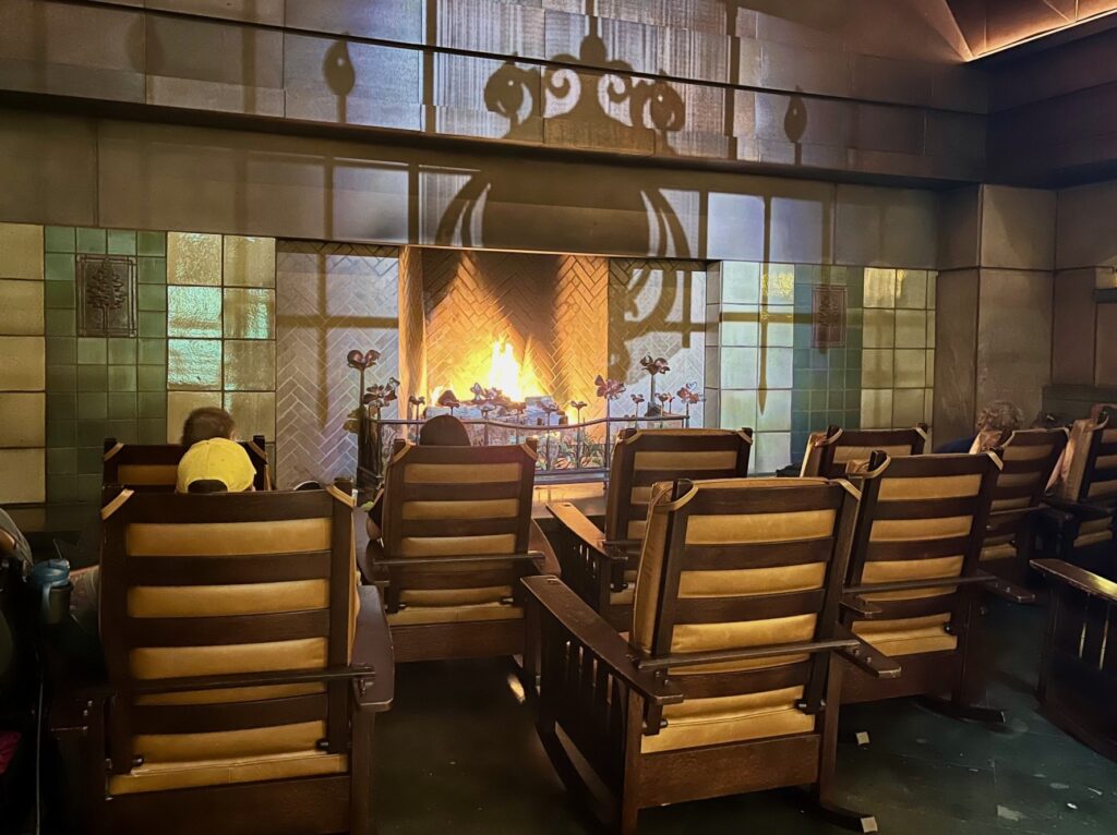 Disney's Grand Californian Hotel fireplace