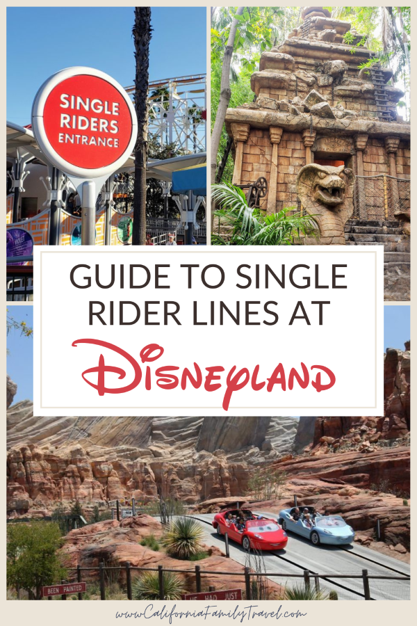 A guide to all the Single Rider Disneyland and Disney California Adventure rides, plus tips to help you get the most out of your Disney vacation.