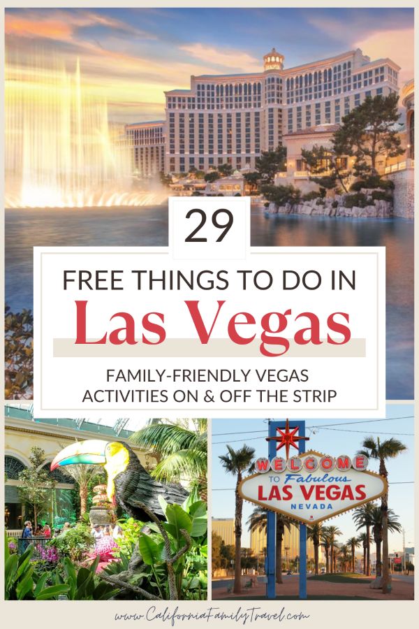 Looking for free things to do in Las Vegas with kids? From free shows to amazing exhibits and so much more, here are 29 totally free Las Vegas activities for an awesome Vegas vacation.