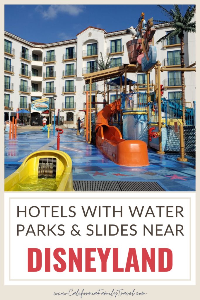 Planning a Disneyland vacation? Staying at one of the hotels near Disneyland with water slides amd water park featutres is the perfect way to add more fun to your Disney vacation. Here's a guide to Disneyland hotels with water park, water slides, and kid-friendly water play features to help plan an amazing Disneyland California vacation.