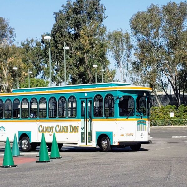 Candy Cane Inn Disneyland Shuttle