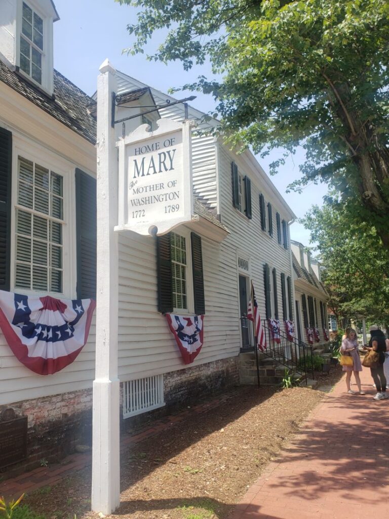 Fredericksburg VA Home of Mary Washington